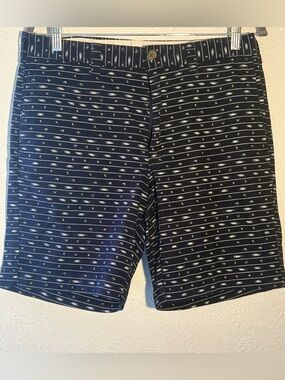 J.Crew Men's Blue Cotton Chino Casual Preppy Printed Short Men’s Size 32